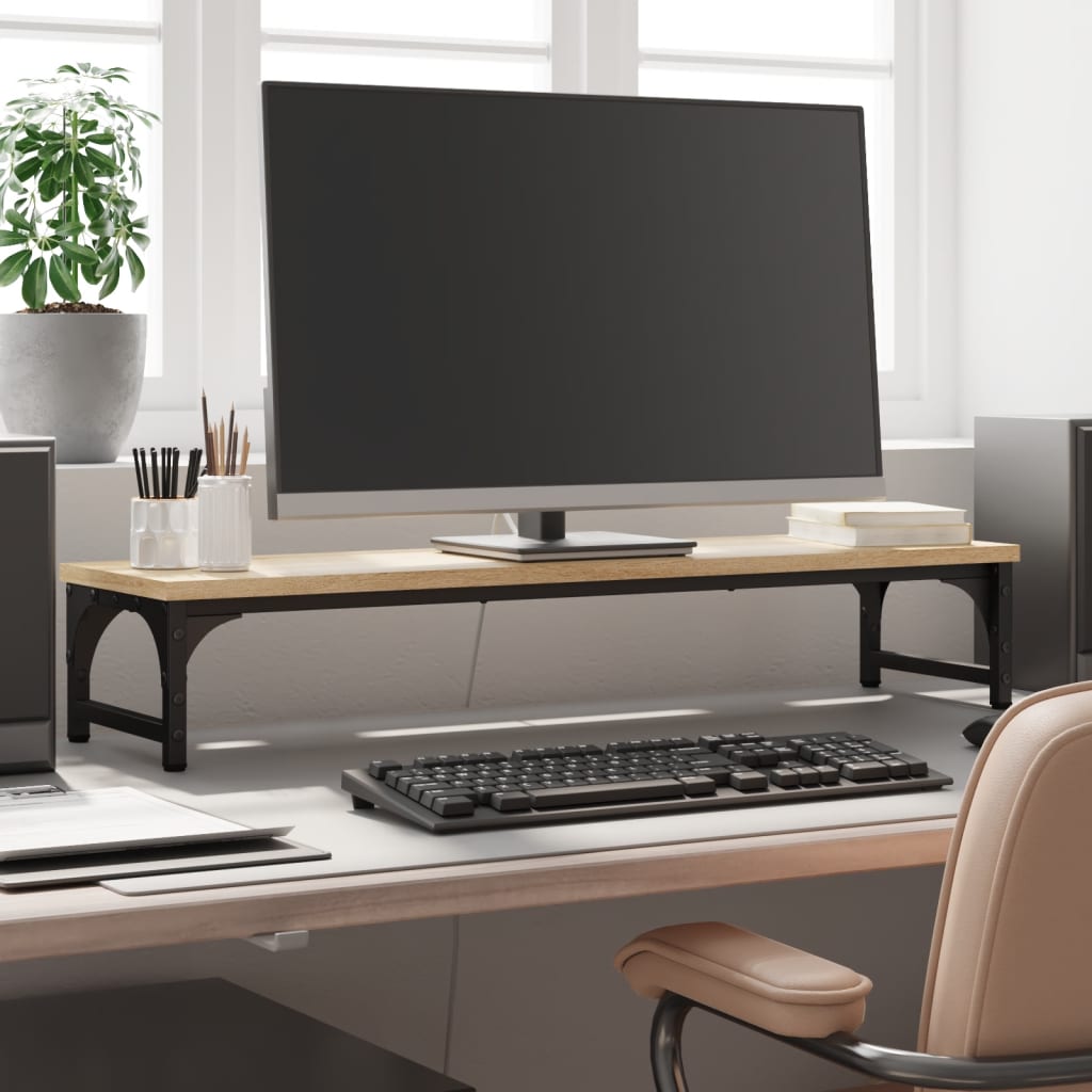 Vidaxl Monitor Standard 85x23x15,5 cm behandlet træ sonoma eg -farvet