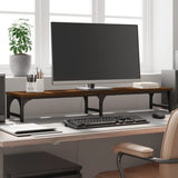 Le moniteur Vidaxl comprend 105x23x15.5 cm Couleur de chêne brun en bois transformé