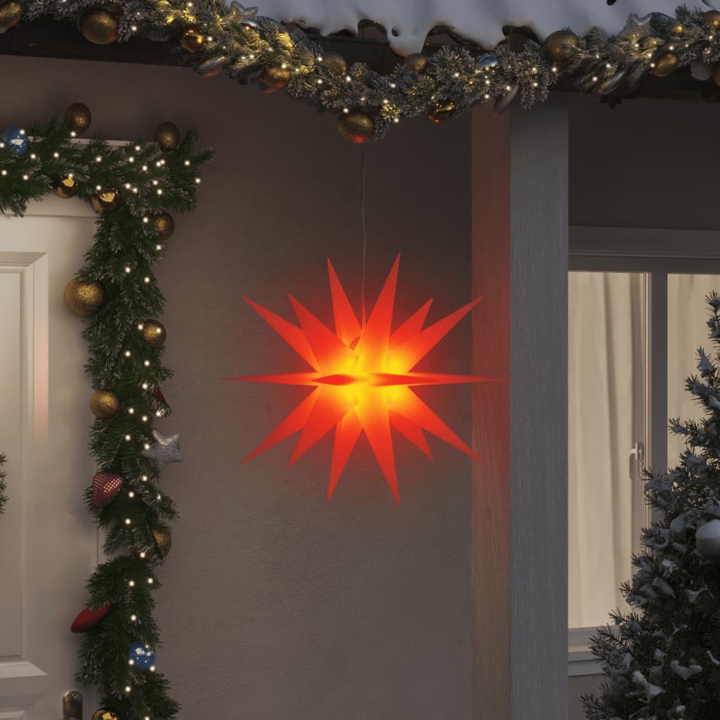 VidaXL Christmas lamp with LED foldable 57 cm red