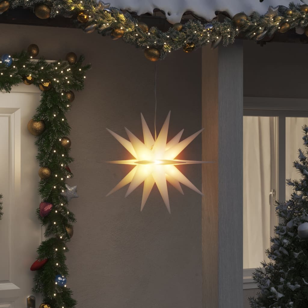 Lâmpada de Natal Vidaxl com LED dobrável 57 cm branco