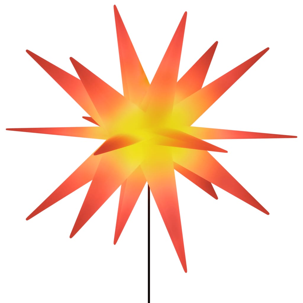 Lampe de Noël Vidaxl avec goupille de masse et LED pliable 57 cm rouge