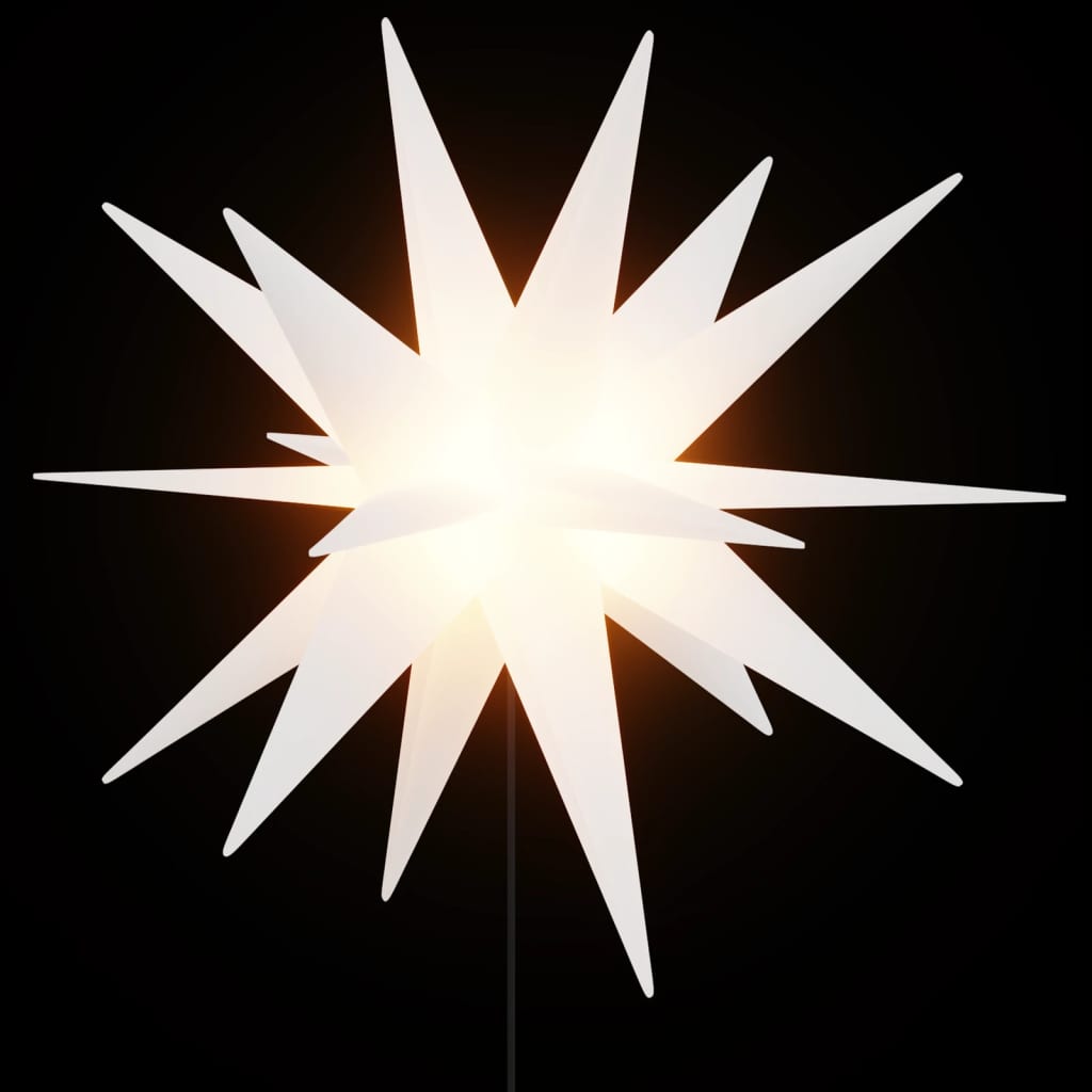 Vidaxl julelampe med jordstift og LED foldbar 57 cm hvid