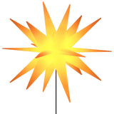 Lampe de Noël Vidaxl avec goupille de masse et LED pliable 57 cm jaune