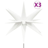 Vidaxl Christmas lamps with ground pin and LEDs 3 st 35 cm white