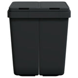 VidaXL Double garbage can 2x25 l Anthracite -colored