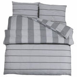 Vidaxl nuvial overray set 220x240 cm de algodón gris