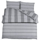 Set de cruce de edredón Vidaxl 225x220 cm de algodón gris