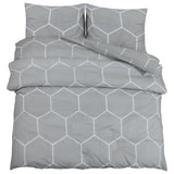 Vidaxl Duvet Crossing Set 200x200 cm Baumwollgrau