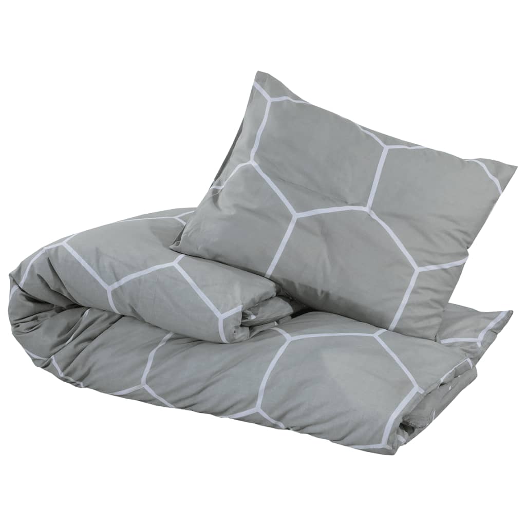 VidaXL duvet overray set 220x240 cm cotton gray