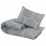 Vidaxl Duvet Crossing Set 200x200 cm Baumwollgrau
