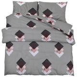 Vidaxl Duvet Crossing Set 200x200 cm Baumwollgrau