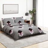 Vidaxl Duvet Crossing Set 200x200 cm Baumwollgrau