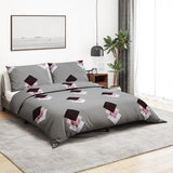 Vidaxl Crossing set 225x220 cm bombažna siva