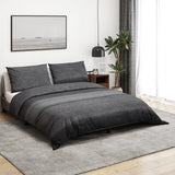 Vidaxl nuvial overray set 225x220 cm de algodón gris oscuro
