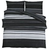 Vidaxl Duvet Crossing Set 200x200 cm Baumwollschwarz und Weiß