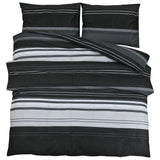Vidaxl Duvet iwwerraschend 135x200 cm Koteng schwaarz a wäiss