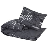 Vidaxl Duvet Sumpay set 220x240 cm di cotone nero