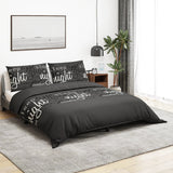 Vidaxl Duvet Sumpay set 220x240 cm di cotone nero