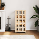 VidaXL wood block holder with wheels 40x49x110 cm solid pine