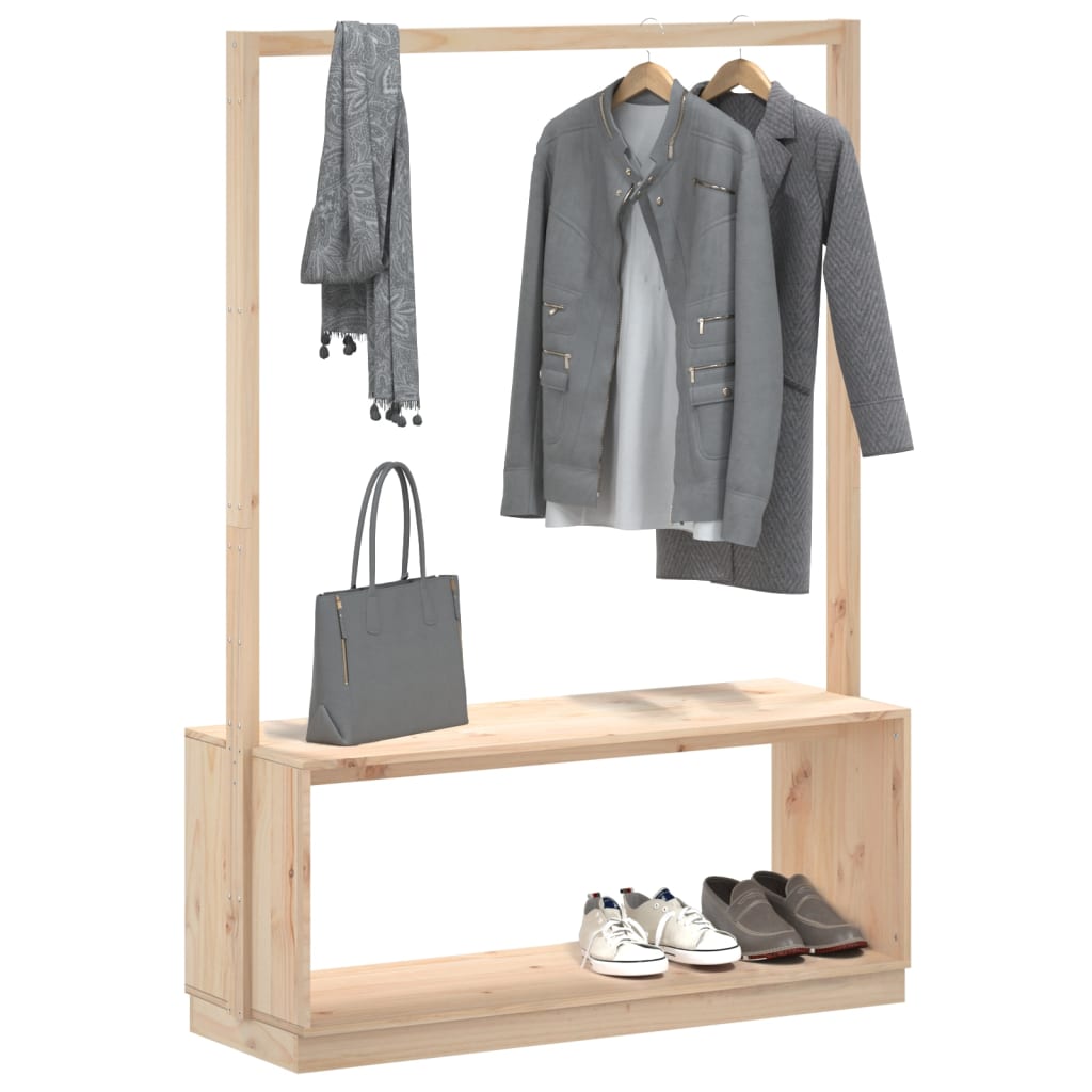 Szafka buta z ubraniem Vidaxl 113x40x157,5 cm sosna miód brązowa