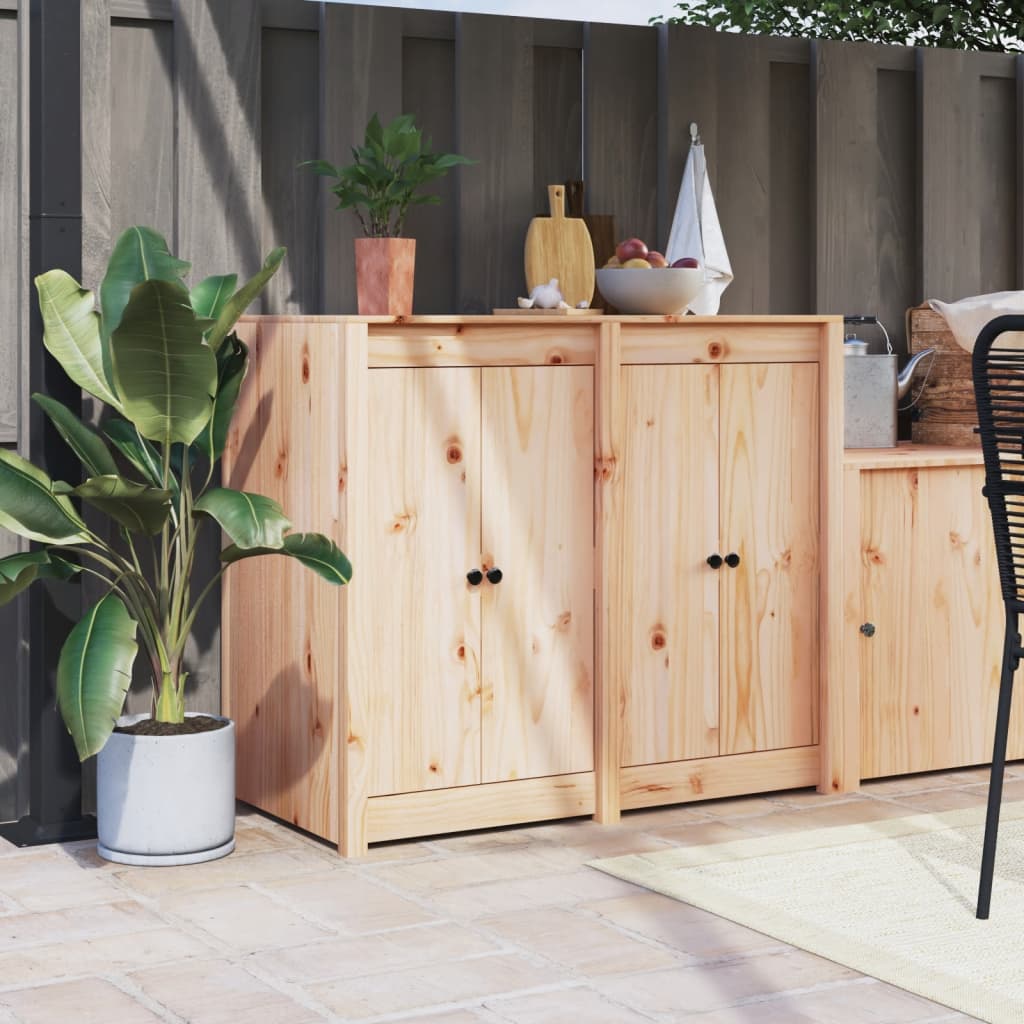 VidaXL Cabinet Doors for Outdoor Cuisine 2 ST 50x9x82 cm Pine wood