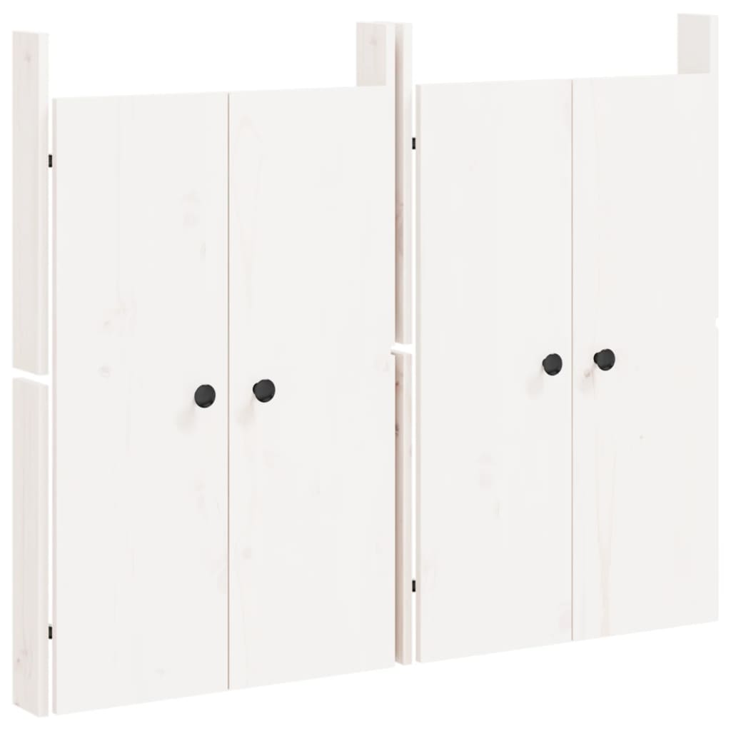Vidaxx cupboard doors for outdoor kitchen 2 pcs 50x9x82 cm pine wood white