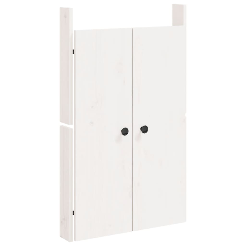 Vidaxx cupboard doors for outdoor kitchen 2 pcs 50x9x82 cm pine wood white