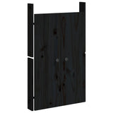 Vidaxx cupboard doors for outdoor kitchen 2 pcs 50x9x82 cm pine wood black