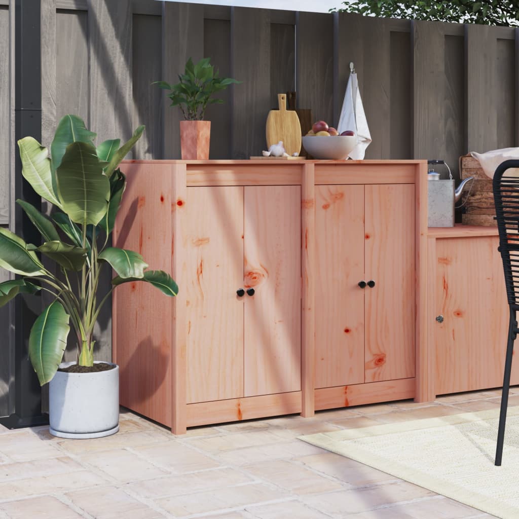 Vidaxx cupboard doors for outdoor kitchen 2 pcs 50x9x82 cm douglas wood