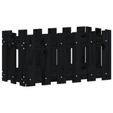 Vidaxl Planning box with fence design 60x30x30 cm Solid pine black