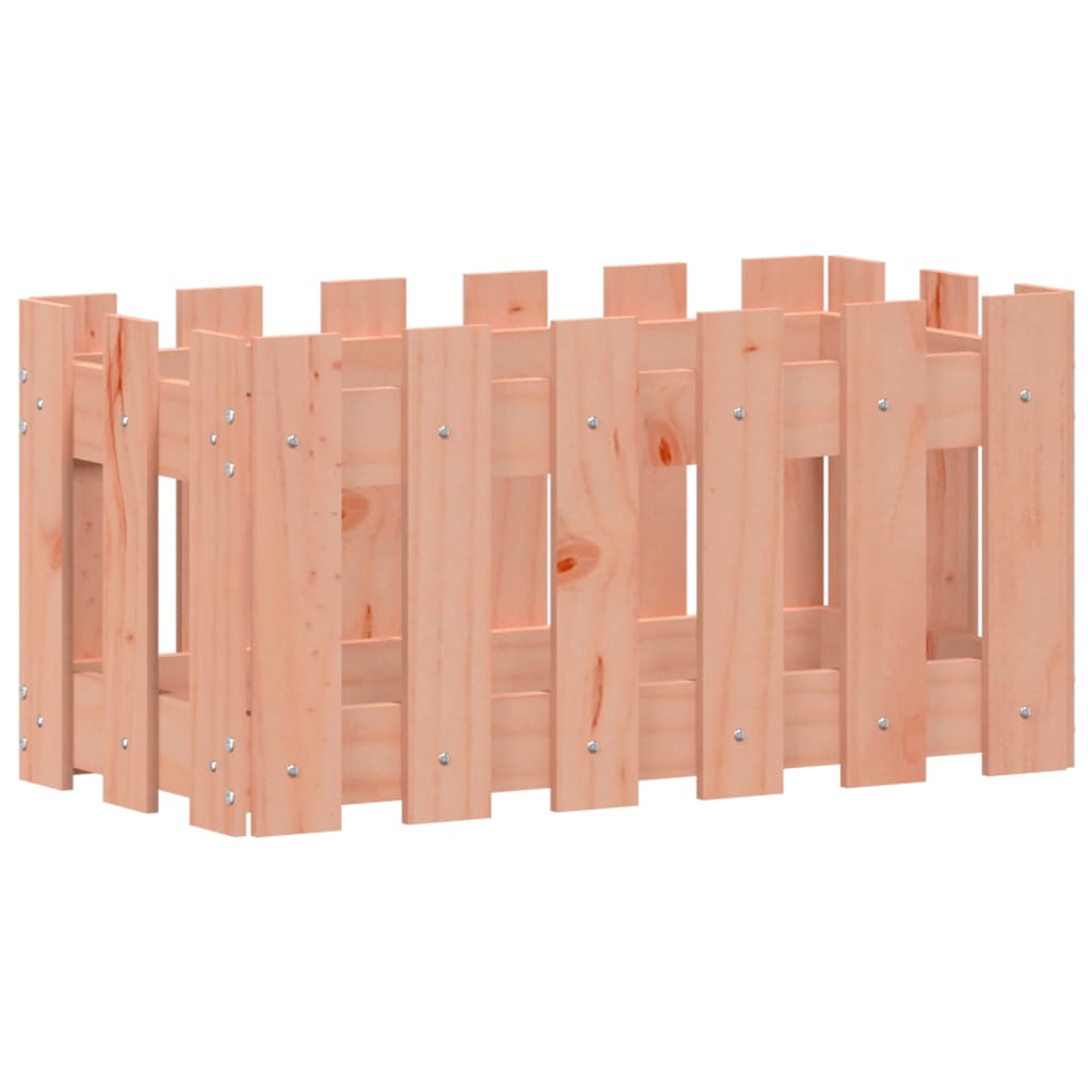 Vidaxl Planning Box med hegndesign 60x30x30 cm solid dougohout