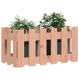 Vidaxl Planning Box med hegndesign 60x30x30 cm solid dougohout