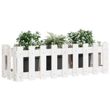 VidaXL Planter Insented Hek Design 100x30x30 cm Pine Wit White