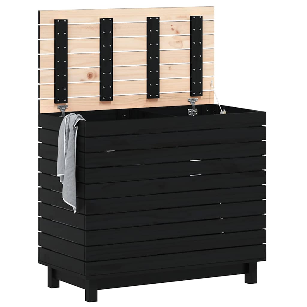 Vidaxx panier à linge 88,5x44x76 cm bois de pin massif