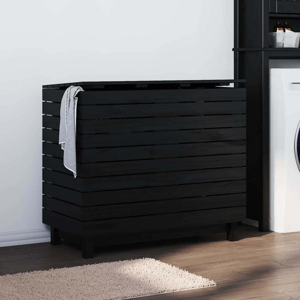 Vidaxx panier à linge 88,5x44x76 cm bois de pin massif