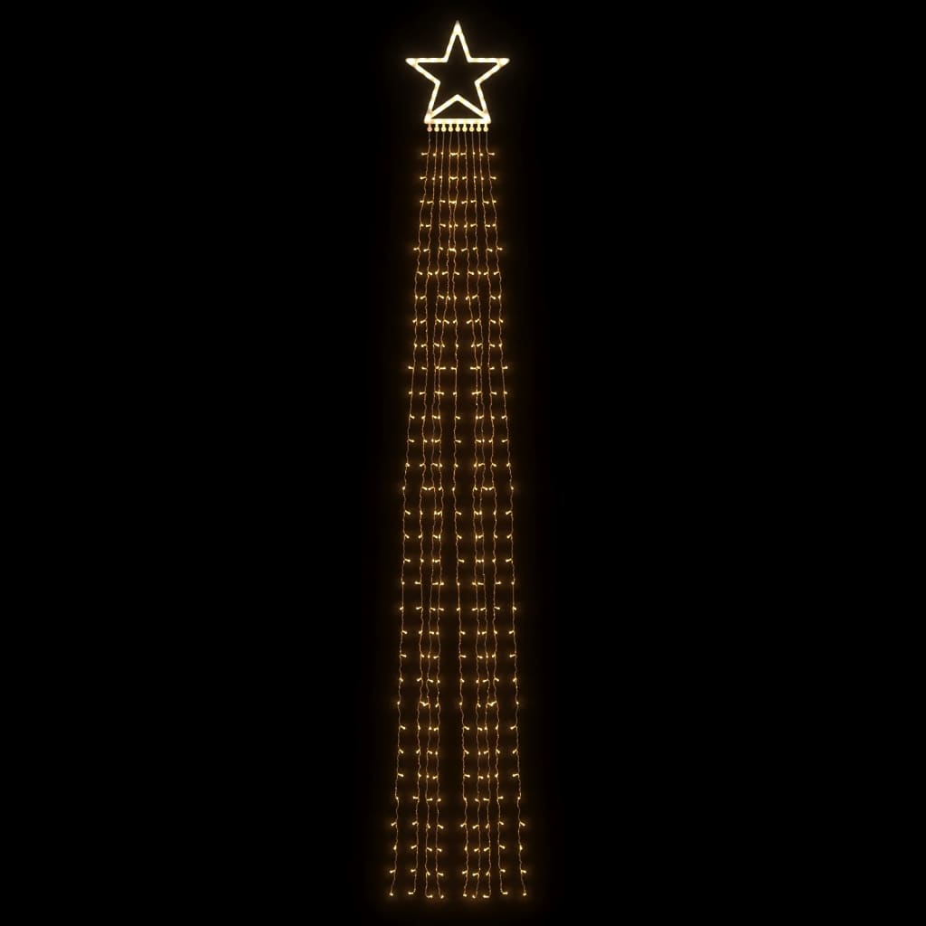 VidaXL Kerstboomverlichting 320 warmwitte LED's 375 cm