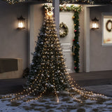 VidaXL Kerstboomverlichting 320 warmwitte LED's 375 cm