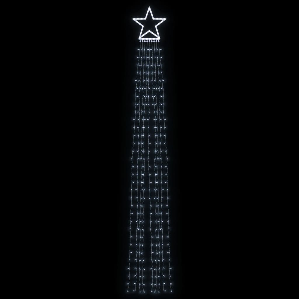 Vidaxl Christmas tree lighting 320 Cold -white LEDs 375 cm