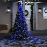 Vidaxl Iluminación del árbol de Navidad 320 LED azul 375 cm
