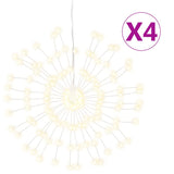 Vidaxl Christmas lighting Fireworks 4 st 140 warm white LEDs 17 cm