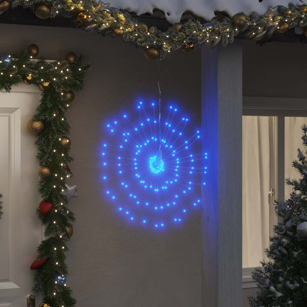 VidaXL Christmas lights fireworks 140 blue LEDs 17 cm