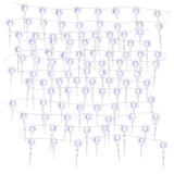 VidaXL Christmas Lights Icicles 200 Cold White LEDs 20 m Acrylic PVC