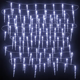 VidaXL Christmas Lights Icicles 200 Cold White LEDs 20 m Acrylic PVC