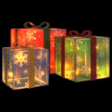 Vidaxl Christmas Figure Gift box 3 ST Lighten 64 Warm -White LEDs