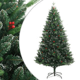 Vidaxl Kunstkerstboom with hinges and red berries 120 cm