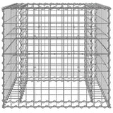 Vidaxl shananskent 70x7065 cm galvaniséiert Eisen Sëlwer faarweg