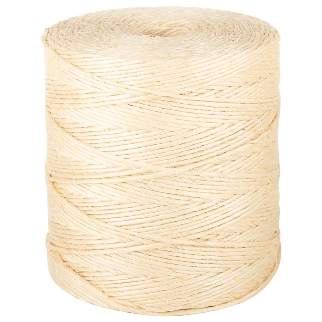 Vidaxl rope 2 mm 300 m 100% Sisal