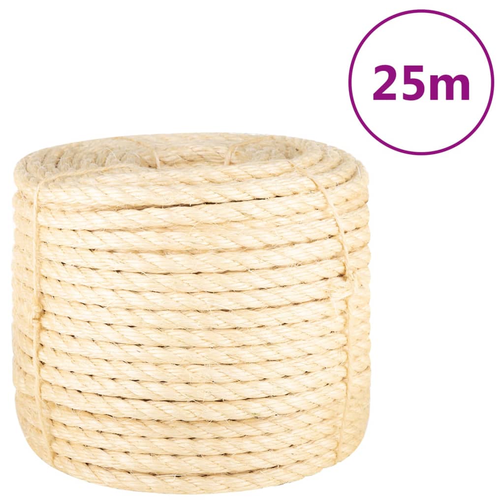 Vidaxl Rope 14 mm 25 m 100% Sisal