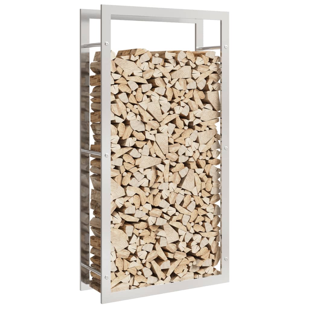 Vidaxx brænde rack 80x28x154 cm rustfrit stål
