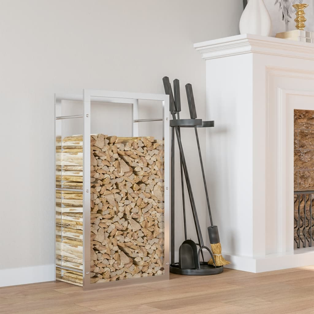 Vidaxx brænde rack 80x28x154 cm rustfrit stål
